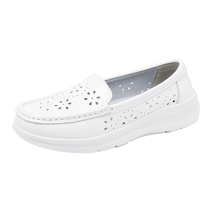 Nurse Shoes Women's Hole-In-The-Wall Soft Sole Breathable Non-Tiring Feet Hollow Summer Sandals Thick-Soled Air Cushion Medical Shoes