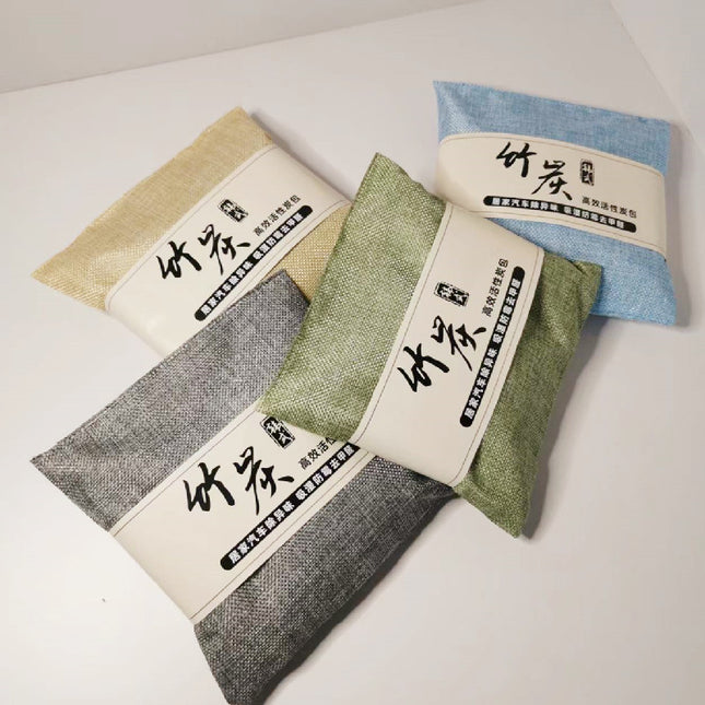 500g new car formaldehyde absorption in addition to odor activated carbon bamboo charcoal bag car carbon bag in addition to formaldehyde bamboo charcoal bag manufacturers wholesale