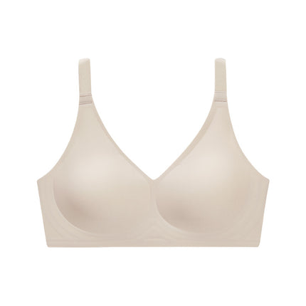Modal Seamless Underwear for Women, Large Size, No Steel Ring, Push-Up Bra, Anti-Slip, Breathable, Lightweight, Seamless, Anti-Sagging