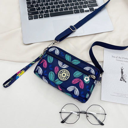 2023 New Shoulder Crossbody Bag Middle-aged and Elderly Mother Bag Oxford Cloth Multi-layer Casual Crossbody Mobile Phone Coin Purse Bag