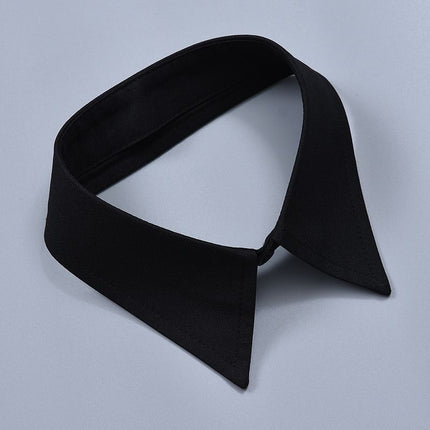 All-Match Decorative Single Collar Solid Color Shirt Collar Women's Collar Bib Summer Fake Collar Cotton Street Small Square Collar