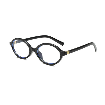 Flat Mirror Small Frame Retro Korean Plain Glasses Frame for Women Zhang Yuanying Same Style Glasses Frame Nerd Myopia Oval