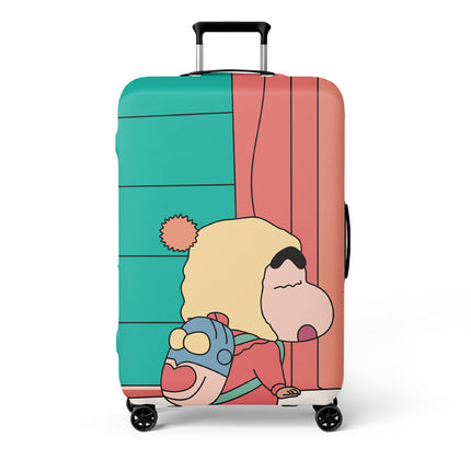 Double-Opening Elastic Suitcase Cover, Thickened Luggage Protective Cover, Travel Suitcase Dustproof Trolley Case, Cartoon Cute Design