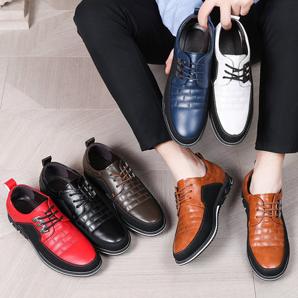 Cross-border Amazon Board Shoes Men's New Shoes Summer Fashion Men's Shoes Casual Shoes plus size British Style Lace-up