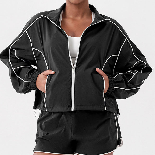 New Quick-drying Tennis Coat Women's Running Long-sleeved T-shirt Sports Top Outdoor Badminton Slimming Fitness Clothes