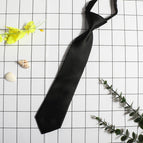 Black smooth free tie [6 cmX30cm] tie
