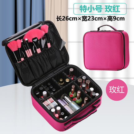 High-Value Cosmetic Bag Large Capacity Outgoing Clutch Bag Waterproof small size Mini Pink Oxford Cloth Korean Style Makeup Bag
