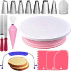 35-piece baking tool set pink