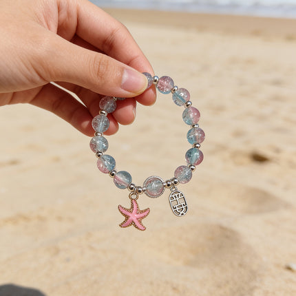 New Chinese-Style Ancient Beaded Elastic String Bracelet, Sweet Girl's Glass Bracelet, Night Market Stall, Cross-Border Live Broadcast Jewelry