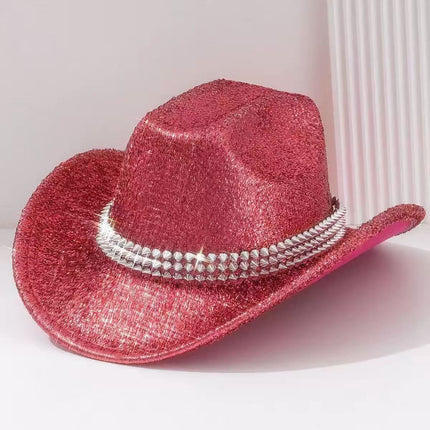 Solid Color Light Board Felt Western Cowboy Hat Outdoor Autum Hat Women's Simple French Hat Men's High-End