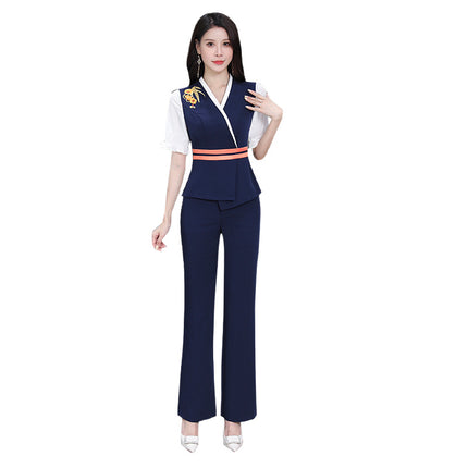New Foot Bath Technician Work Clothes High-end Beauty Temperament Suit Women's Health Hall spa Foot Massage Foot Massage