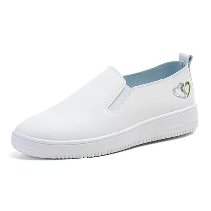 Spring, Autumn and Summer New Style White Shoes, Nurse Shoes, Health Center Comfortable, Breathable, Non-Slip Dance Shoes, Large Size Kindergarten Teacher Women's Leather Shoes