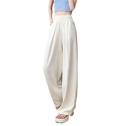 Cross-border Japanese and Korean-style Casual Pants Women's Summer High Waist Machete Pants Slimming Sag Wide Leg Pants Spring and Autumn Loose Mop Pants