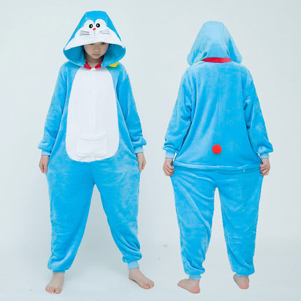 Mixed batch autumn and winter flannel adult cartoon conjoined animal pajamas orchid history home clothes toilet thickened wholesale