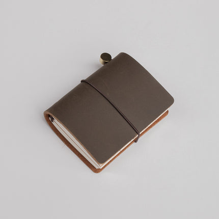 Wholesale Mini Retro Handbook New Notebook Traveler Crazy Horse Leather Portable Small Diary Customizable
