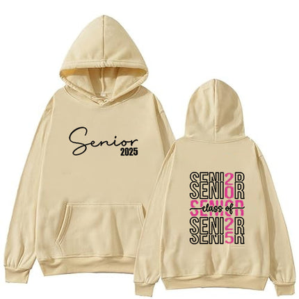 Amazon Aliexpress Export Fleece-Lined Drop Sleeve Hoodie with Letter Print on the Back Kangaroo Flap Pocket Pants Sweatshirt in Stock