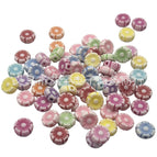 Mixed colors randomly / 42 round flower 10mm 0.5kg about 2000 pieces