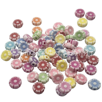 Plastic Washed Marine Series Shell Starfish Small Fish Kids Toy Beaded Bracelet Necklace Beaded Accessories Wholesale