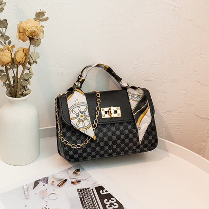 Cross-Border Export Fashion Handbags 2023 Small Bags Wholesale Printed Small Square Bags Chain Bags Crossbody Bags Shoulder Bags