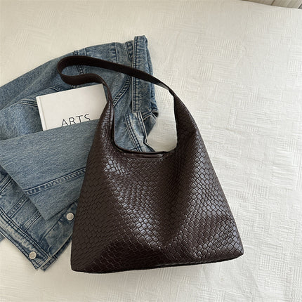 This Year's Popular Bags for Women 2025 New High-End Retro Shoulder Bag Large Capacity Commuter Tote Bucket Bag