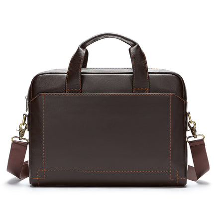 Men's Genuine Leather Briefcase Business Men's Bag Top Layer Cowhide Portable Lawyer Computer Bag Men's Shoulder Crossbody Bag