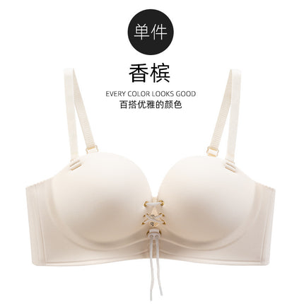 8899 sexy strap pull Baa cup small chest push up thickened non-empty cup no steel ring flat chest top support bra underwear