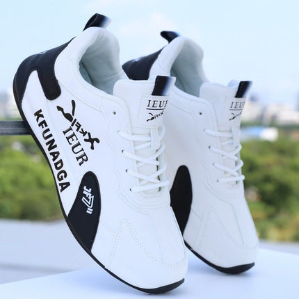 Men's Leather Waterproof Travel Shoes Versatile Trendy Spring Men's Sports Casual Shoes Running Trendy Shoes Cross-Border Dropshipping