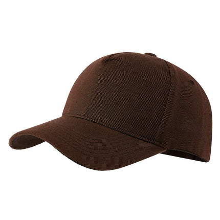 Amazon Cross-Border Popular Maoqing Five-Panel Baseball Cap Advertising Hat with Logo Printed Solid Color Visor Sunshade Cap