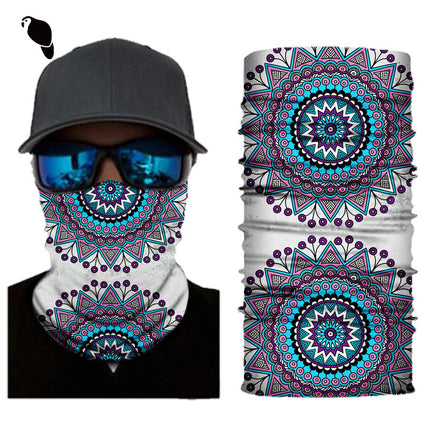 Xunhui Pattern Printing Series Seamless Magic Headscarf Windproof and Sunproof Cycling Mask Sports Neck Scarf Camouflage