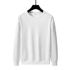 Round neck sweatshirt white single piece / M 40-47.5kg