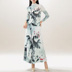 greyish green / Single-piece 78cm overskirt