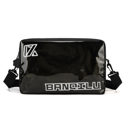 Bange Road Crossbody Bag for Men, Wet and Dry Separation Sports Gym Bag, Pvc Sneaker Bag, Shoulder Bag for Women, National Trend Style