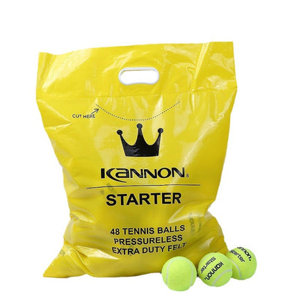KANNON Kang Long Guanqun Junior High School Advanced Training Tennis Adult Pressureless K8 Pressure Constant Long-lasting Thai Made 48 Pack