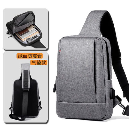 New Men's Chest Bag, Men's Crossbody Bag, Casual Waterproof Shoulder Bag, Crossbody Bag, Large Capacity Oxford Cloth Men's Bag Gift