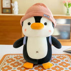 25cm / Travel penguin with pink hat