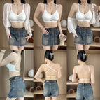 Moonlight white (ab thick cup) small breasts look bigger / S: 40-47.5kg