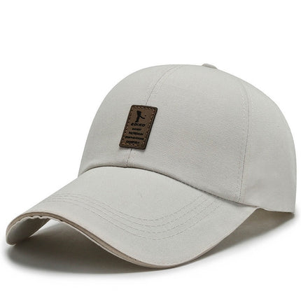 Four-Season Sunshade Baseball Cap Unisex Fashion Versatile Wide-Brim Face-Slimming Duckbill Cap Trendy Letter Deep Crown Hat