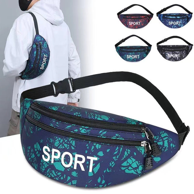 New Waterproof Waist Bag Men's and Women's Large Capacity Wallet Business Cashier Bag Outdoor Sports Running Mobile Phone Bag Chest Bag