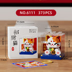 6111-go luck cute cat 373 particles [including small card + dust cover]