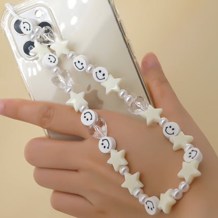 Factory direct supply handmade beaded mobile phone lanyard bluetooth speaker lanyard flashlight fan selfie stick U disk sling