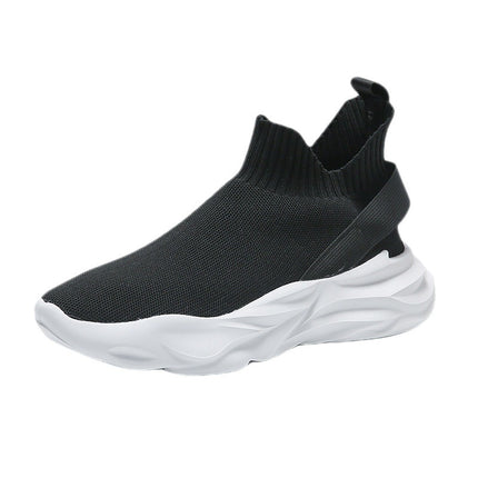 2023 New Socks Sole Light Men's Breathable Flying Woven Sports Shoes Fashion Trendy Shoes Street All-match European Shake Fast Generation