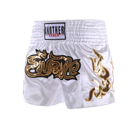 New Solid Color Boxer Shorts Fighting Sanda Kicking Pants Thai Style Muay Thai Shorts Kids Adult