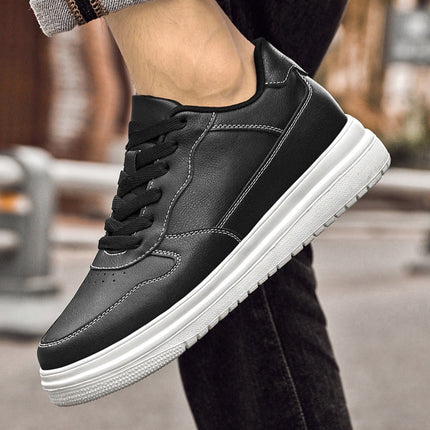 Invisible Height Increase 8CM Board Shoes Thick Sole White Shoes Platform Shoes Spring and Autumn Low-top Craft sneaker Casual Shoes