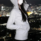White gray [slim version] spring and autumn thin style / S