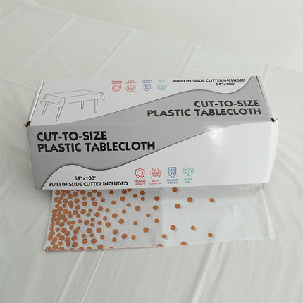 Disposable roll tablecloth cutting table runner tablecloth waterproof oil-proof PEVA party household rectangular tablecloth