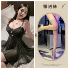 Black + white fishnet stockings / M 40-60kg