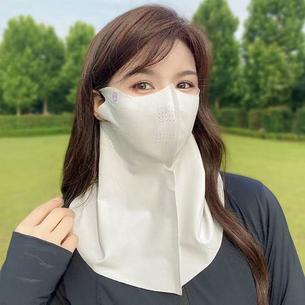 Seamless Sunscreen Hyaluronic Acid Summer Thin Eye Protection Mask 3D Stereo Anti-Uv Heat Insulation Breathable Face Small