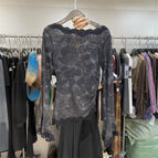 Black tops flocking process, a little lint loss / S (85-95)
