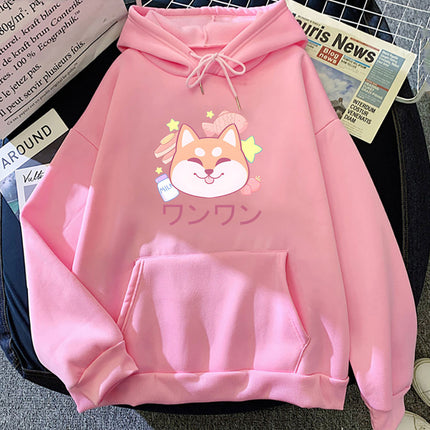 Printed Sweatshirt for Men and Women Shiba Inu Dog Kawaii Gr