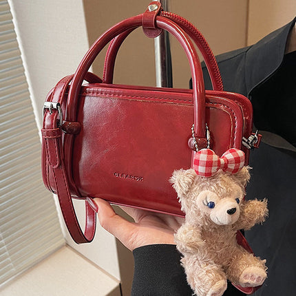 This Year's Popular Niche Design Small Bags for Women 2025 New Korean Style Fashion Ins Satchel Shoulder Small Square Bag